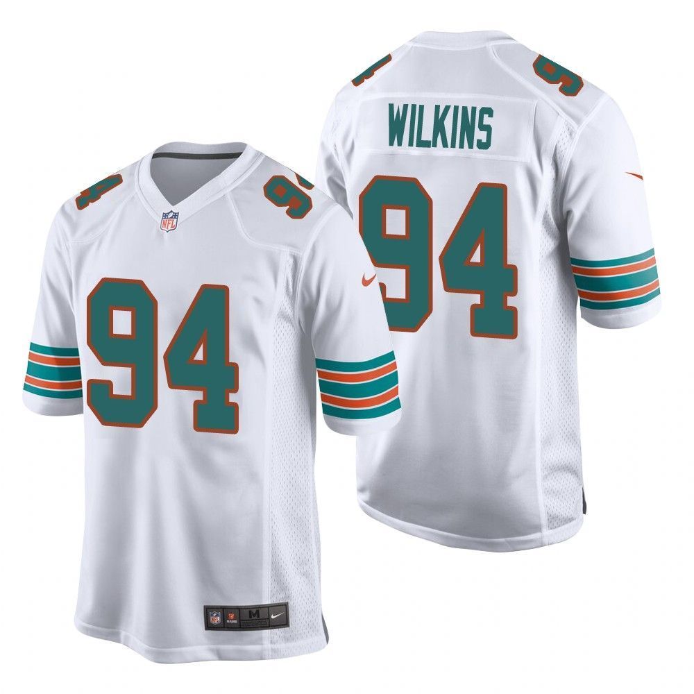 Dolphins Christian Wilkins White 2019 Alternate Game Mens Jersey