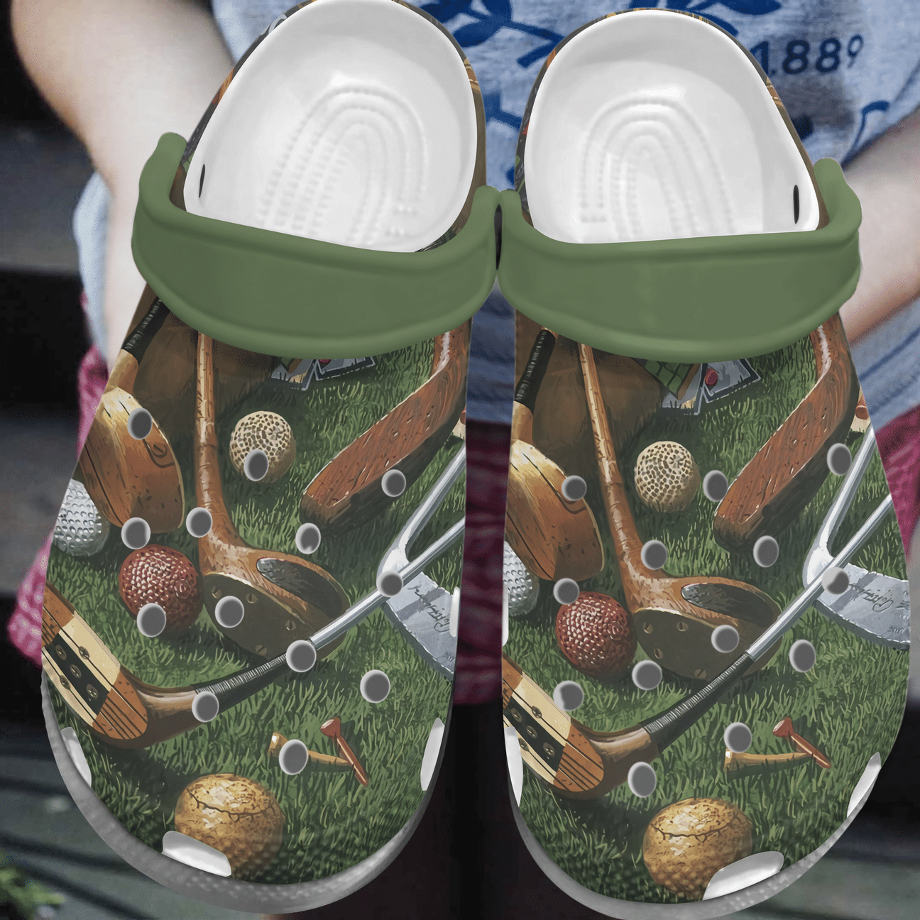 Golf Passion Personalized Clog, Custom Name, Text, Color, Number Fashion Style For Women, Men, Kid, Print 3D