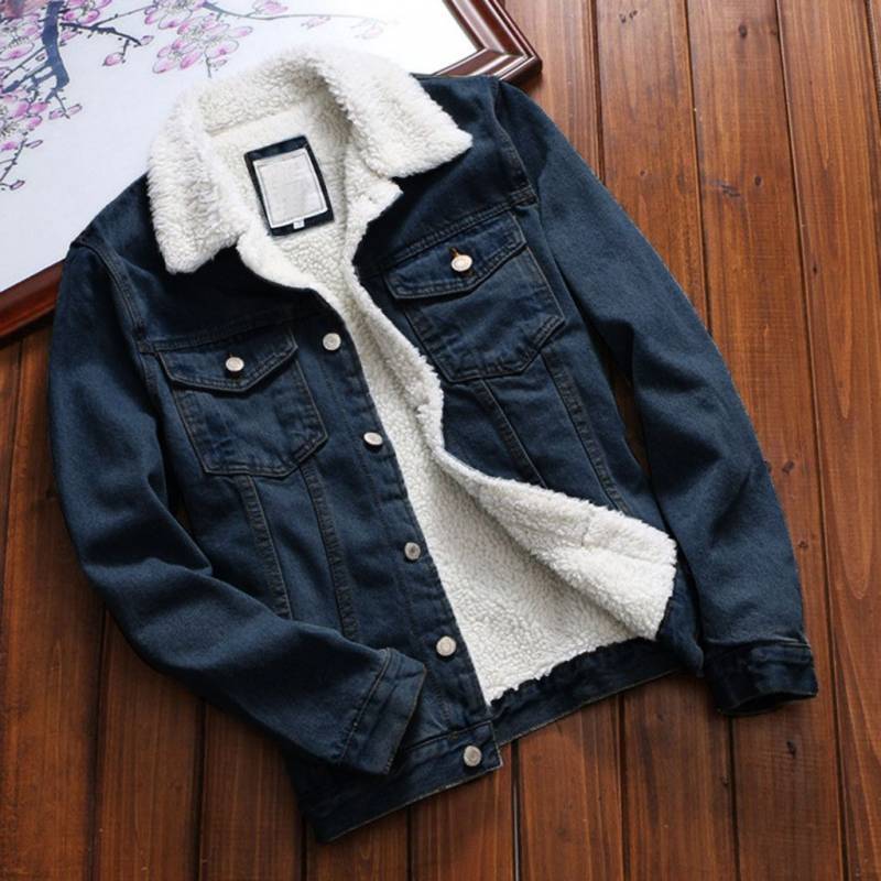 denim jacket  Plus Size  Upset Vintage Long Sleeve Loose