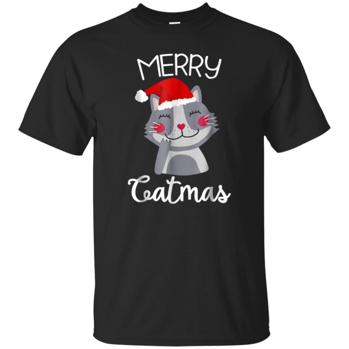 Check out this awesome Merry Catmas Cat T-Shirt Tacky Ugly Christmas Cat Lover Gift