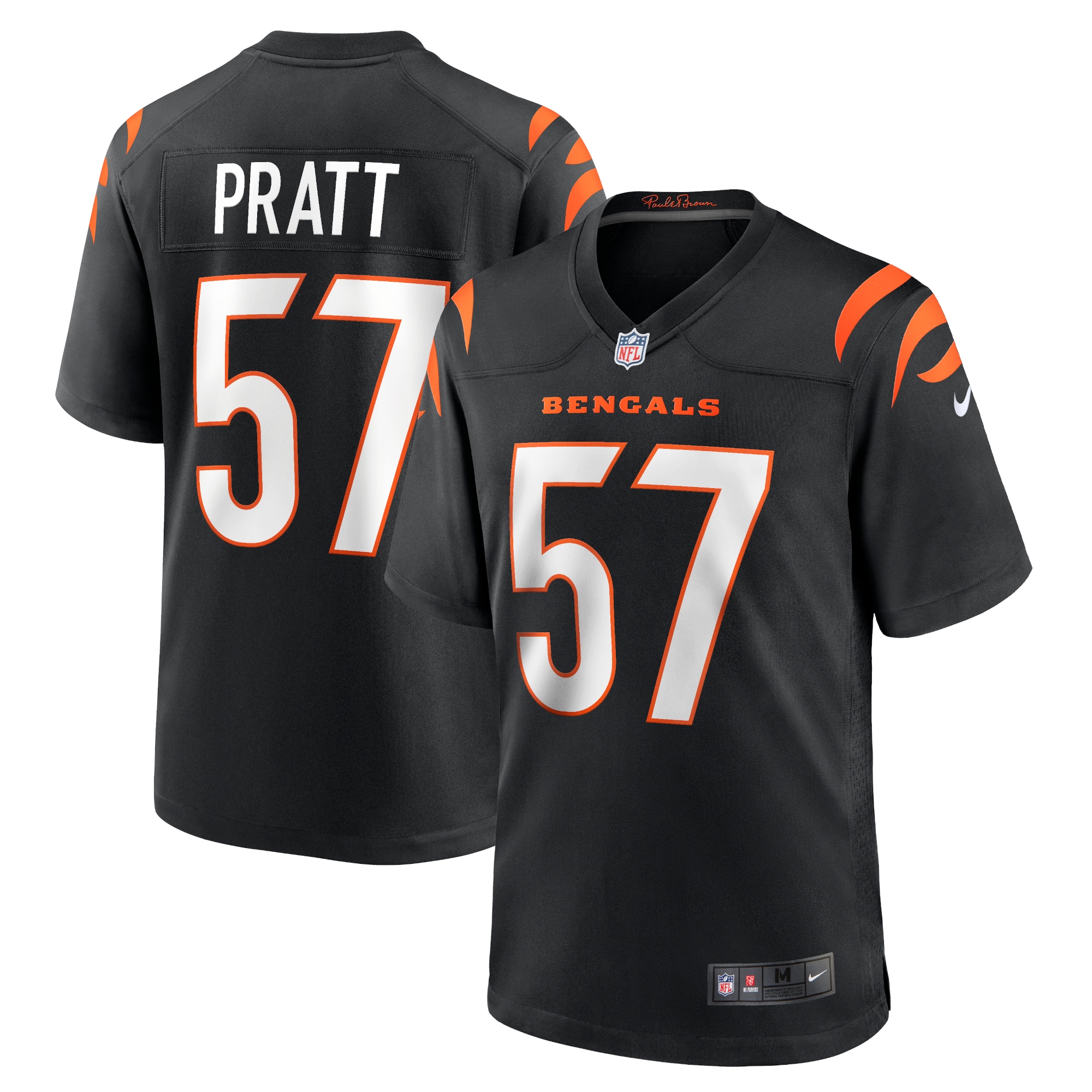 Men’s Cincinnati Bengals Germaine Pratt Black Game Jersey