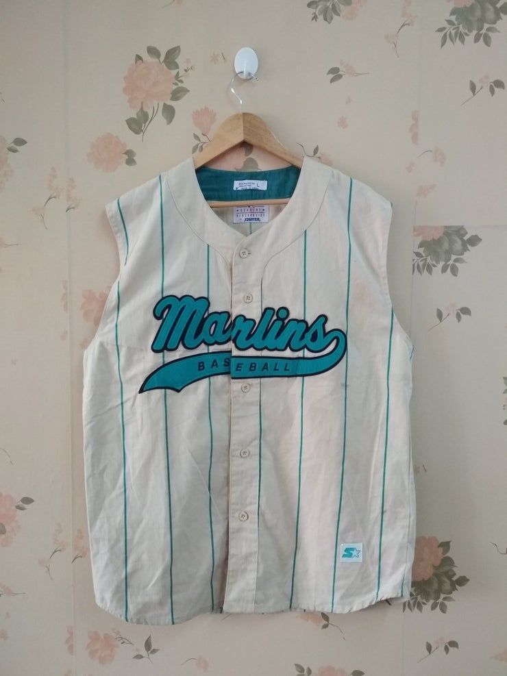 Rare Vintage Marlins Baseball Starter Shirt