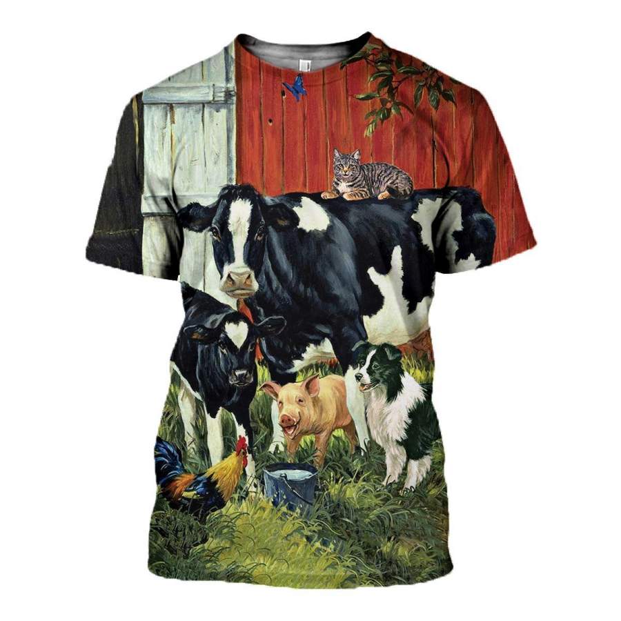 3D All Over Printed Farm animals Clothes