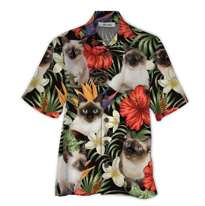 Hawaii Shirt Siamese Cat 2 Ha50601