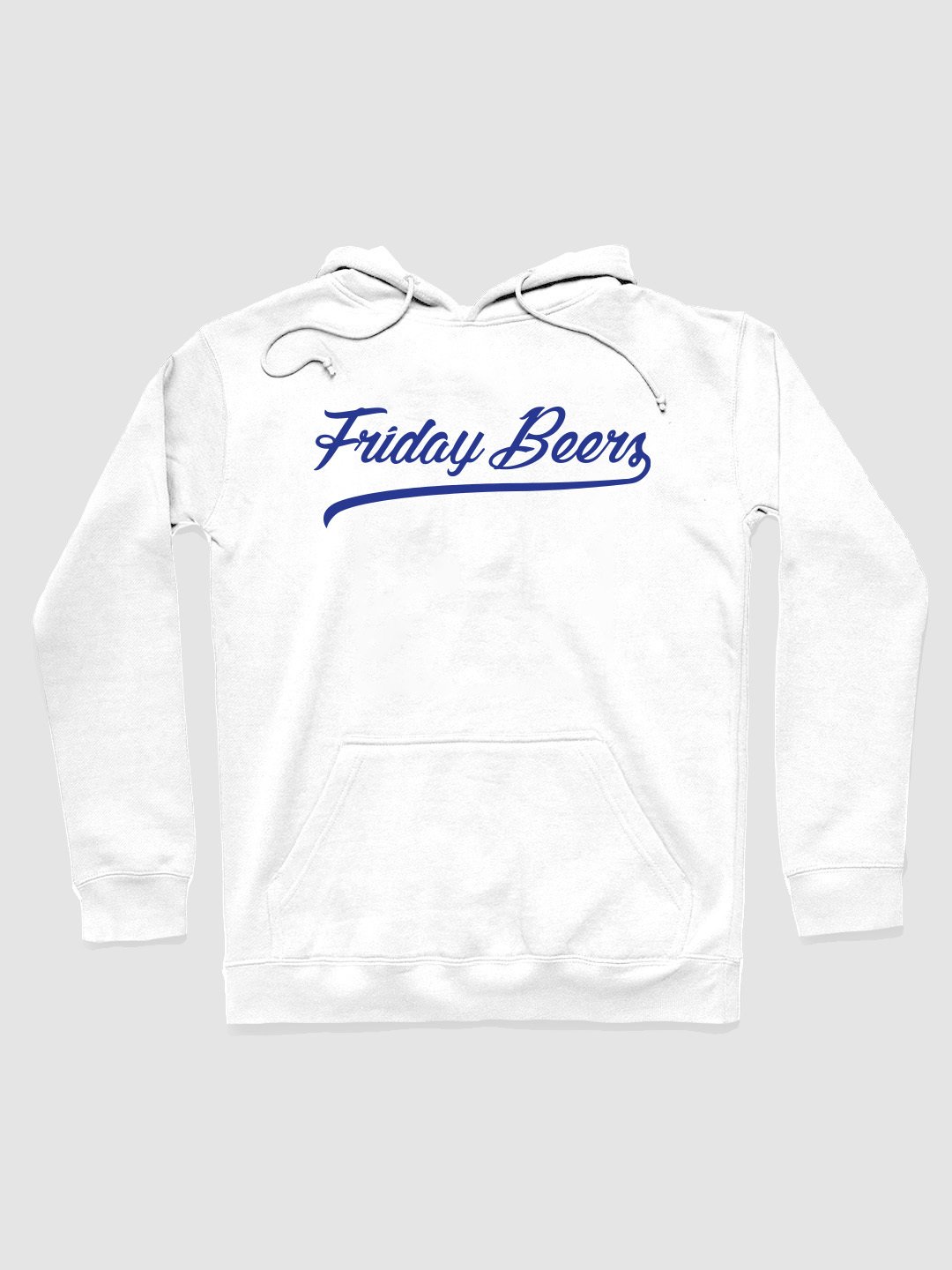 Friday Beers Logo Hoodie White