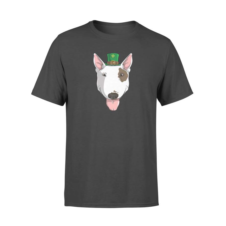 Bull Terrier Dog St Patricks Day Leprechaun Puppy T-Shirt