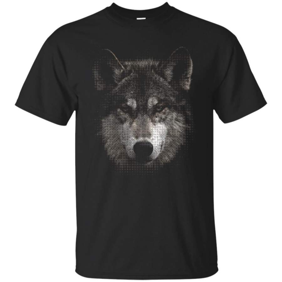 WOLF – Animal Wolf Halftone T Shirt & Hoodie