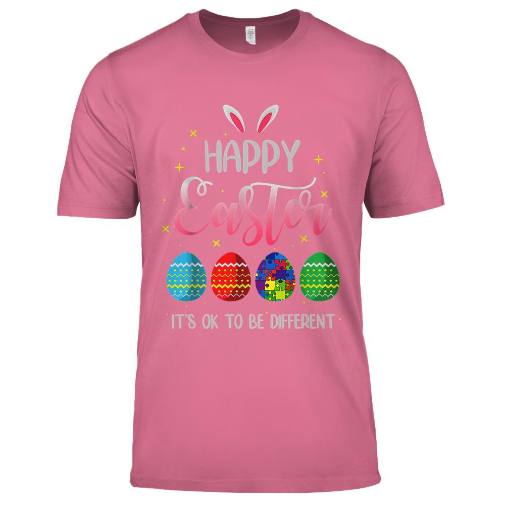 Autism Easter Bunny Egg Puzzle Autism Awareness Puzzle Piece Premium T Shirts