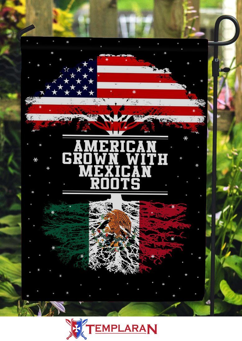 American Grown With Mexican Roots Flag 3D Full Printing