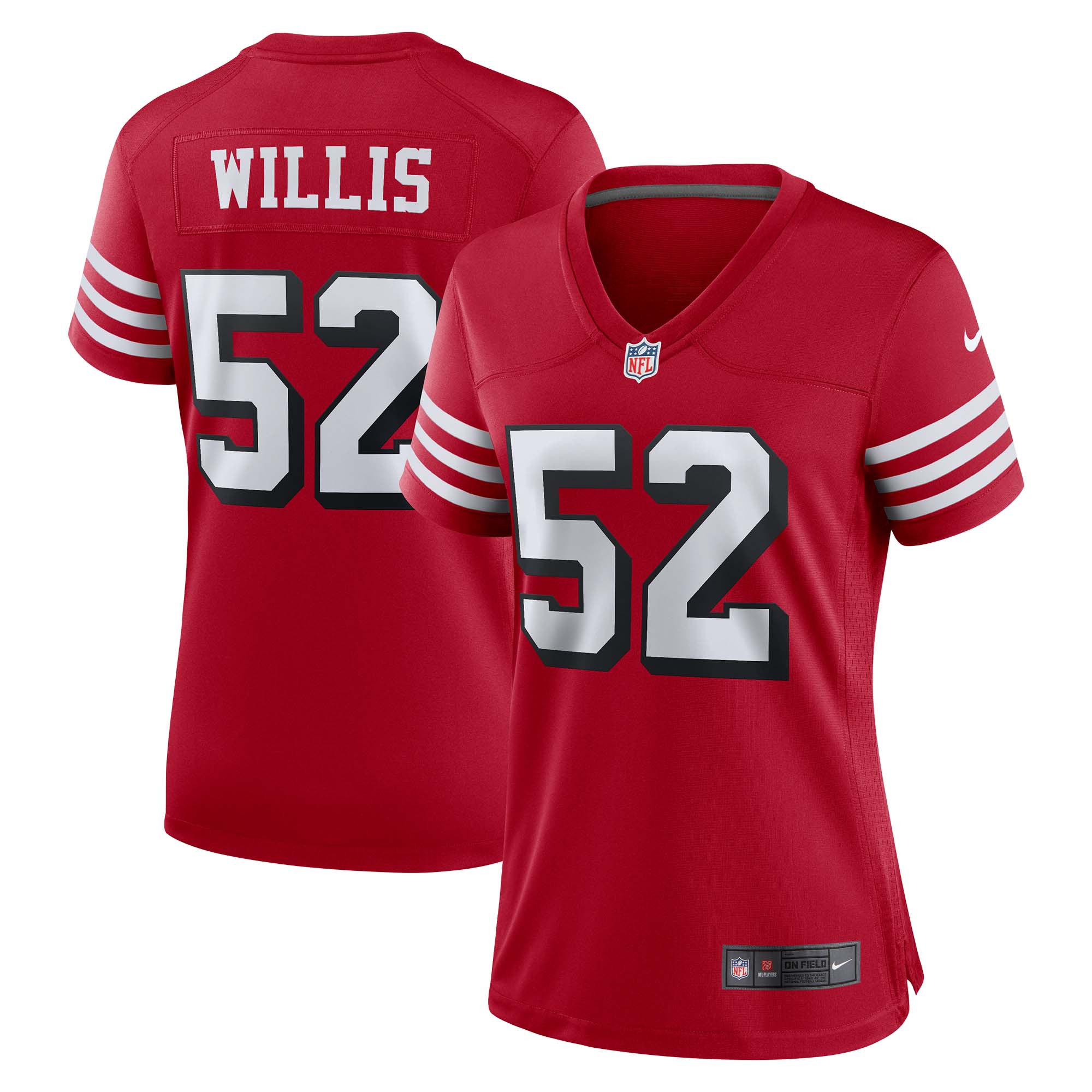 Women’s San Francisco 49ers Patrick Willis Scarlet Alternate Game Jersey