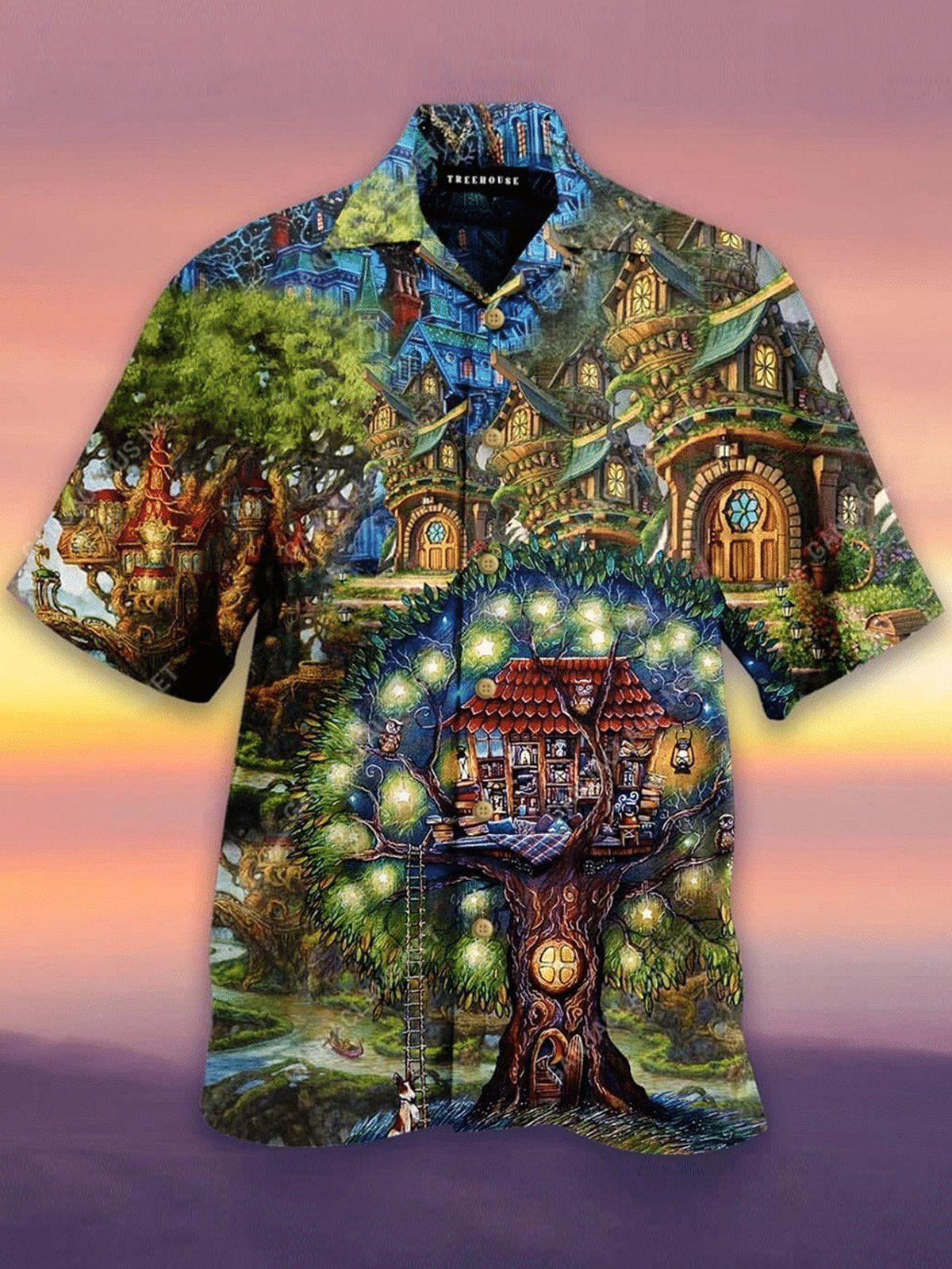 Tree House Hawaiian Shirt | Unisex | Adult | Hw2829