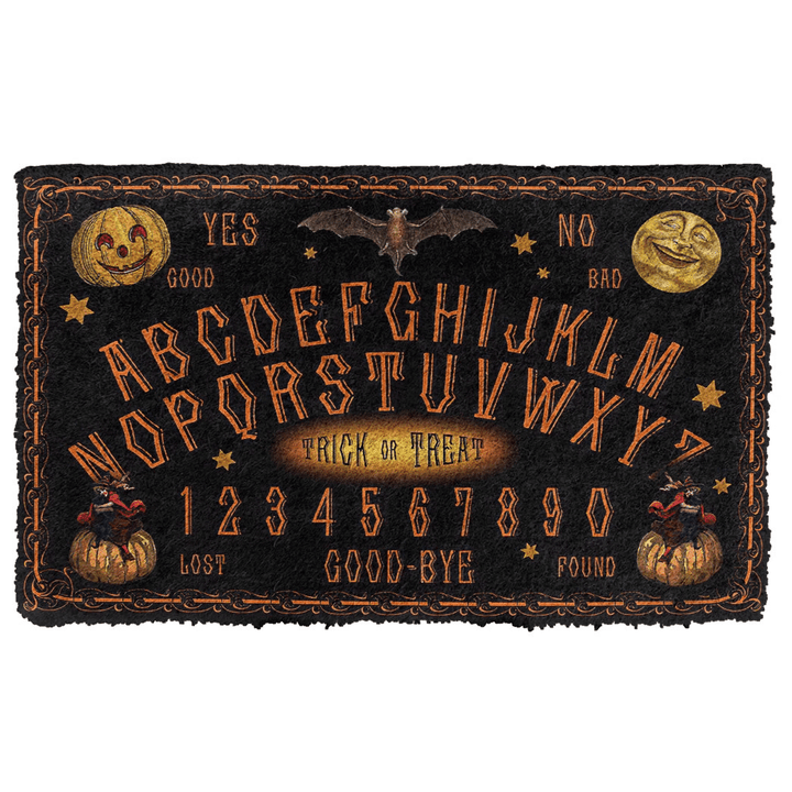 Waybackapparel Talking Board Ouijia Board Halloween Style Custom 3D Doormat