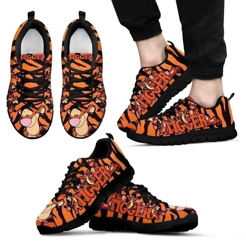 Tigger Winnie The Pooh Sneakers Cartoon Fan Gift Fly Sneakers