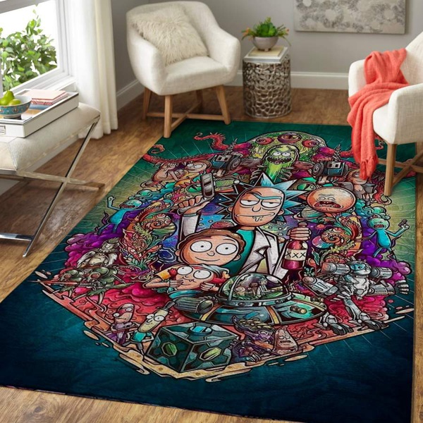 Rick & Morty Area Rug / Movie Floor Decor 1910125