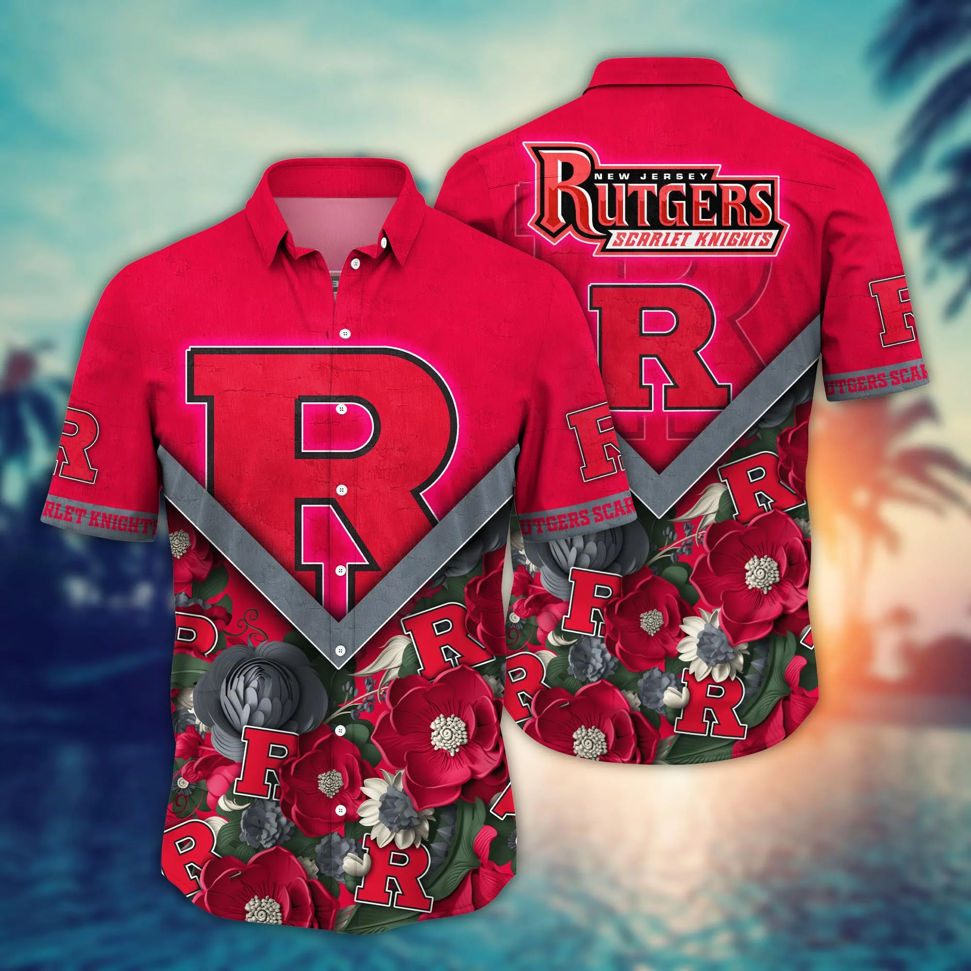 Rutgers Scarlet Knights NCAA Hawaiian Shirt Custom Long Days Aloha Shirt