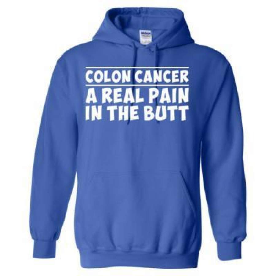 AGR Colon Cancer A Real Pain In The Butt – Heavy Blend™ Hooded Sweatshirt