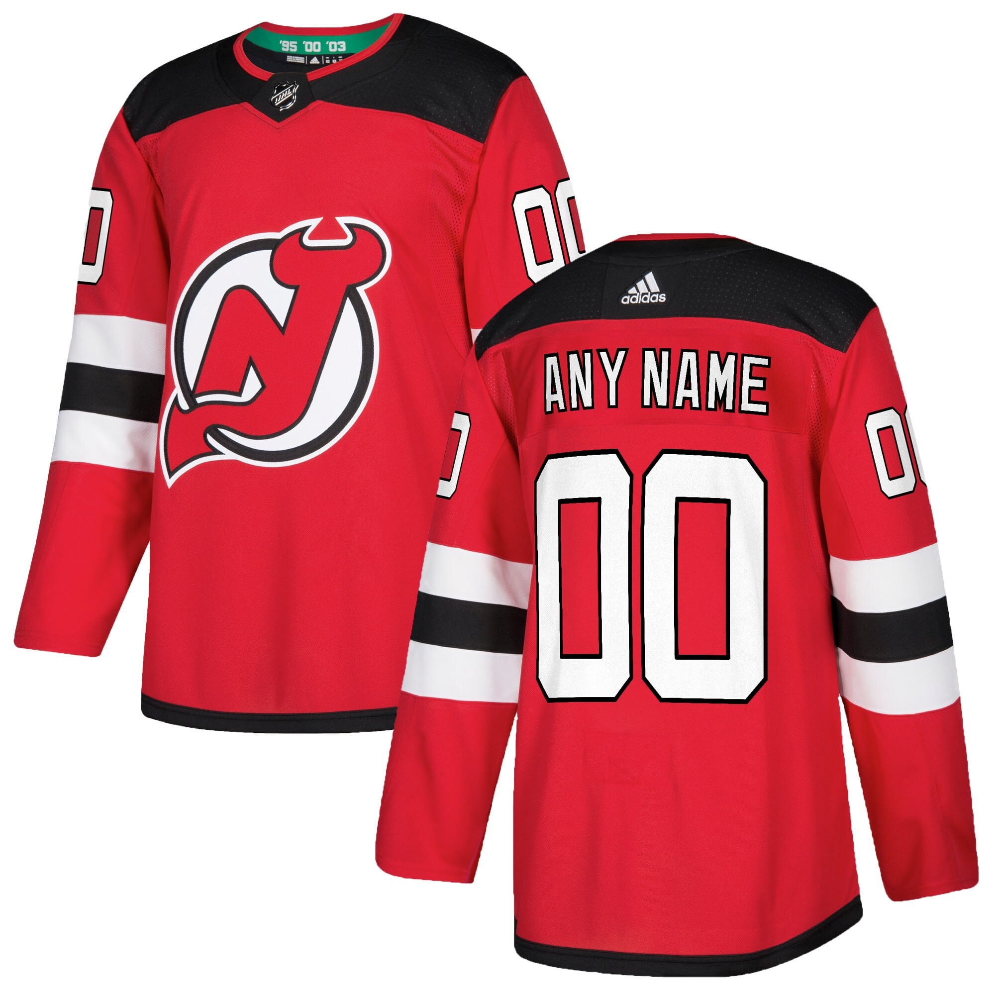 New Jersey Devils Authentic Custom Jersey – Red