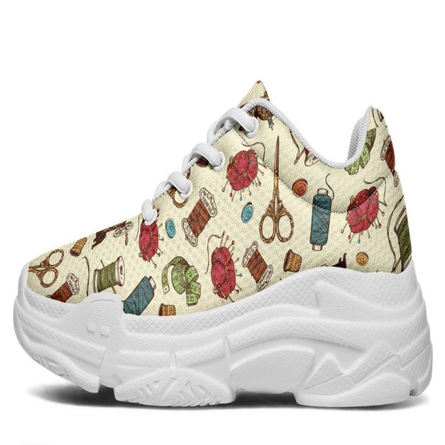Sewing Machine Chunky Sneakers ReadingLLC