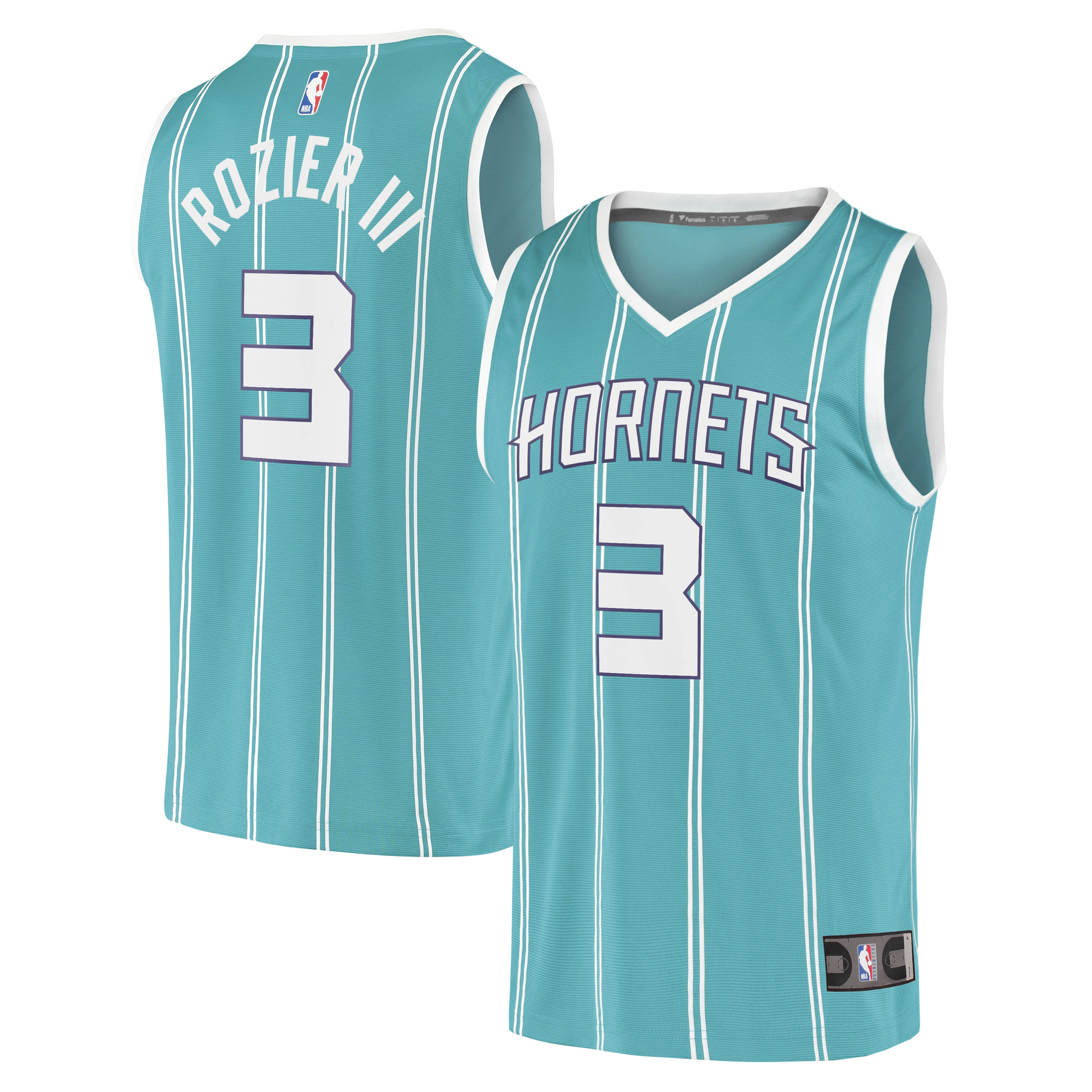 Terry Rozier III Charlotte Hornets Branded Fast Break Replica Player Jersey – Icon Edition – Teal