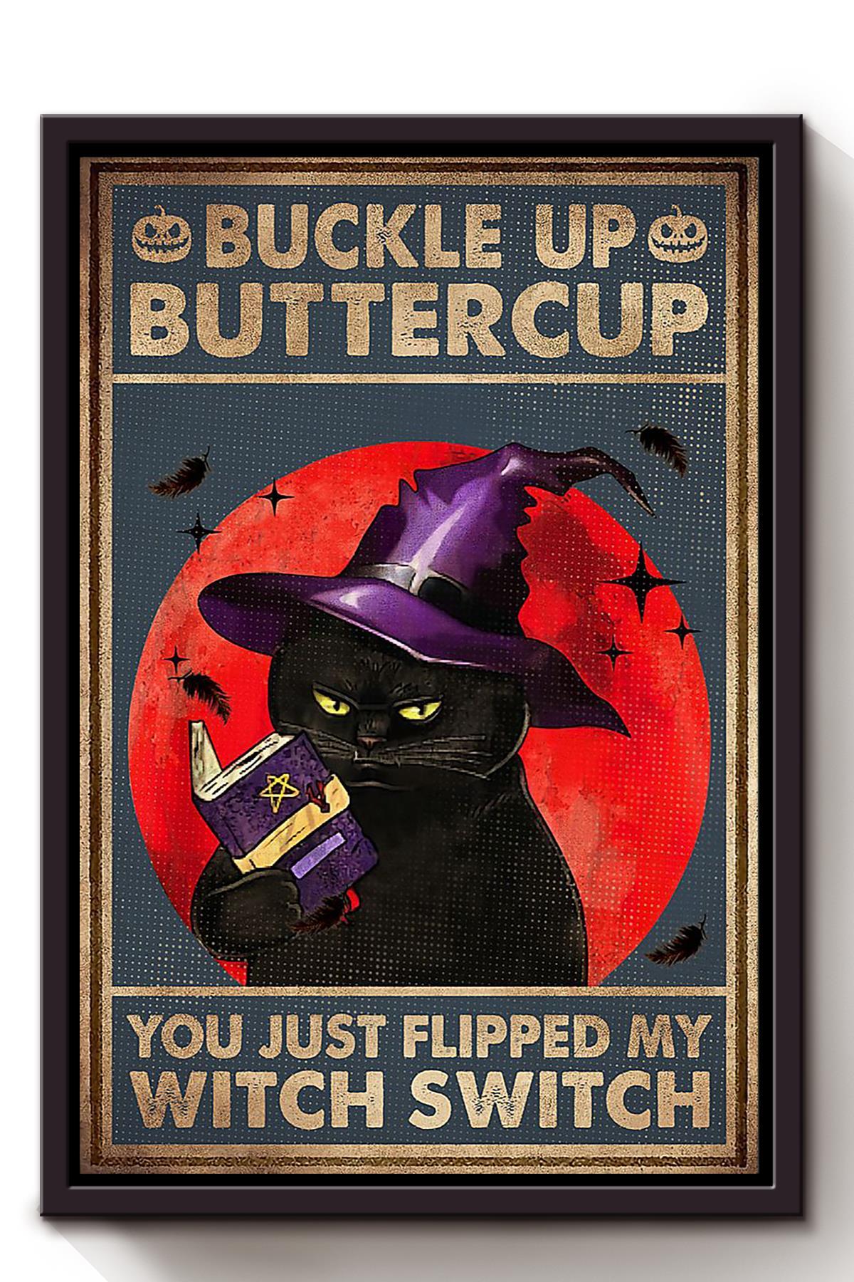 Buckle Up Butter Cup Halloween Canvas And Poster, Canvas Prints, My Poster Wall, Canvas Wall Art, Wall Decor Visual Art, Halloween Gift, Happy Halloween