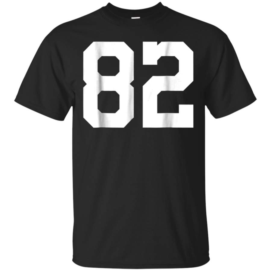 AGR 82 Sports Jersey Number T-Shirt for Team Fan Player Coach