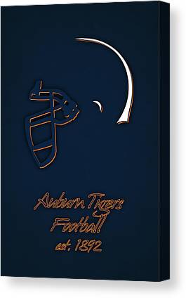 Auburn Tigers Helmet Joe Hamilton Canvas Print