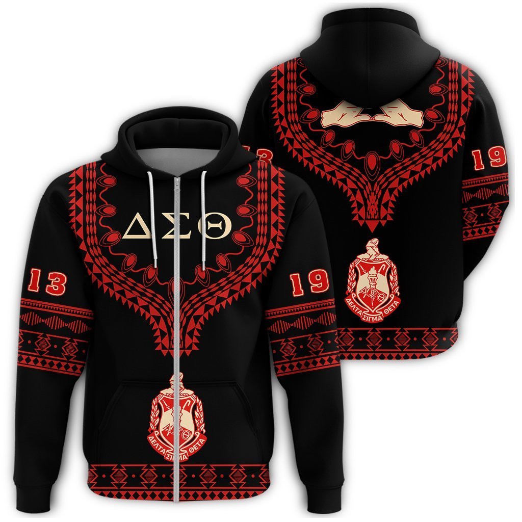 Greek Life Hoodie – Delta Sigma Theta Dashiki Zipper Hoodie – Alva Style