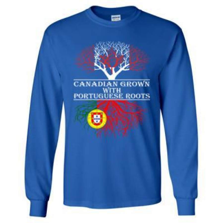 AGR Canadian Grown With Portuguese Roots – Long Sleeve T-Shirt