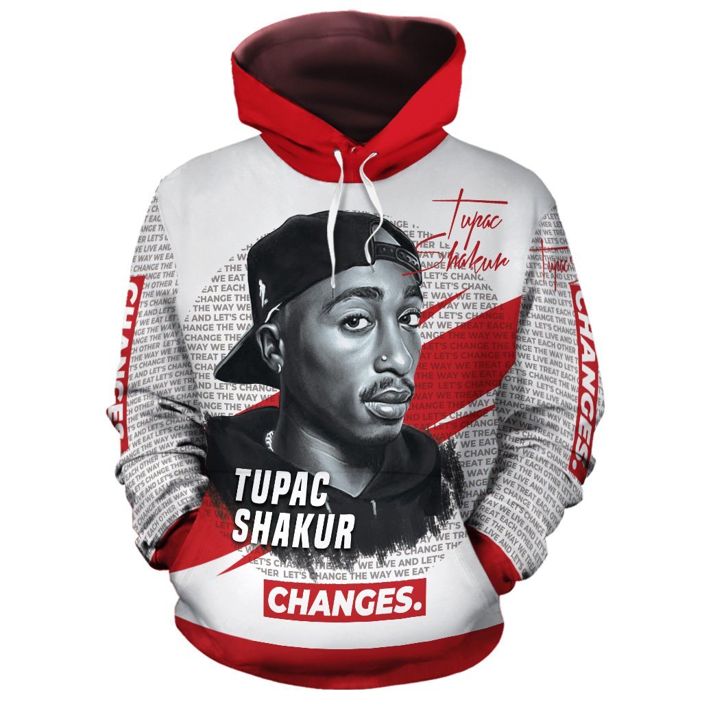 Tupac Change All-Over Hoodie