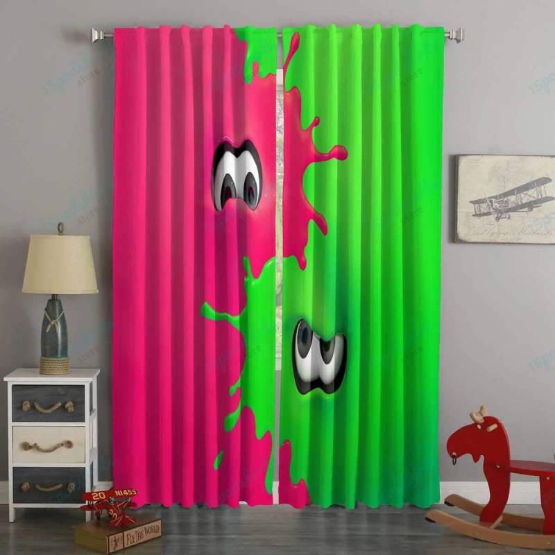 3D Printed Splatoon 2 Style Custom Living Room Curtains