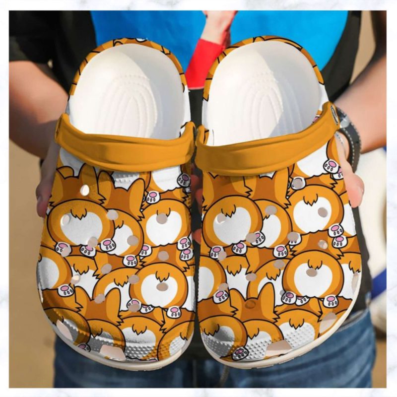 For Corgi Butts Lover Rubber clog Shoes Comfy Footwear