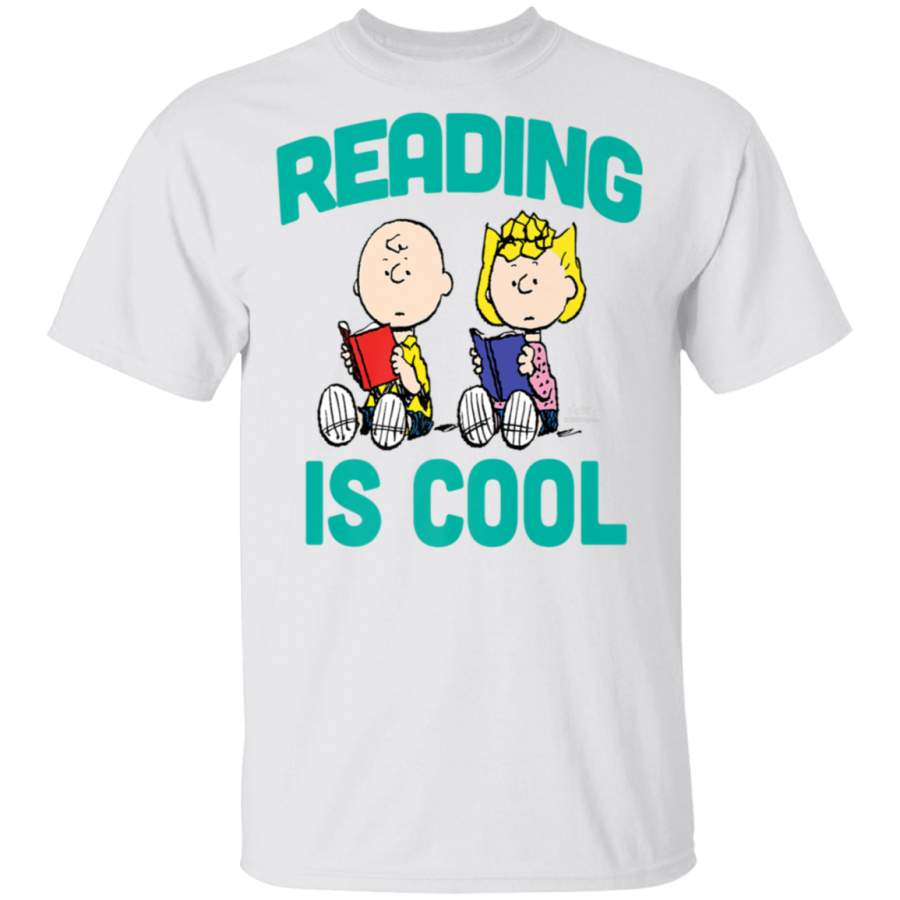 Peanuts Charlie and Sally Brown Reading Is Cool T-Shirt