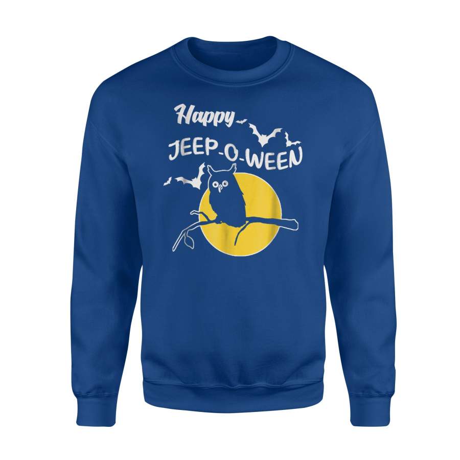 Happy Halloween Jeep Funny Mens Women Kids Halloween Sweatshirt Lt11