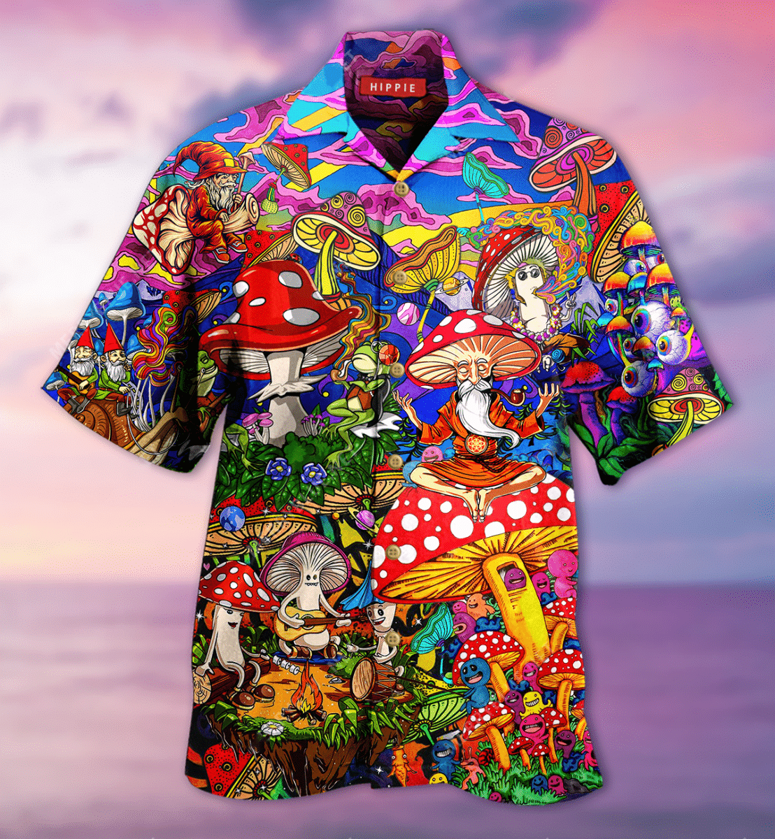 Get Here Amazing Hippe Mushroom Unisex Hawaii Shirt Ha78046