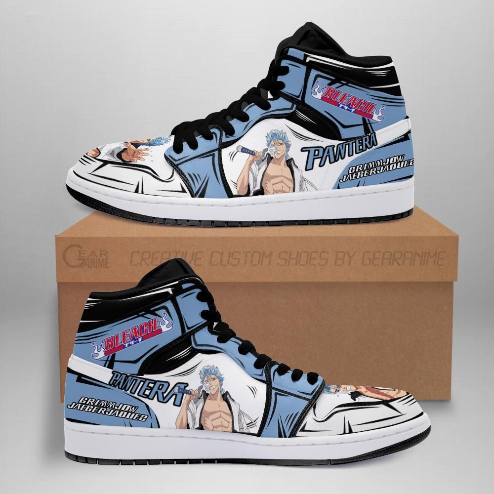 Bleach Grimmjow Anime Fan Gift Idea Mn05 Air Jordan Shoes Sport Sneakers