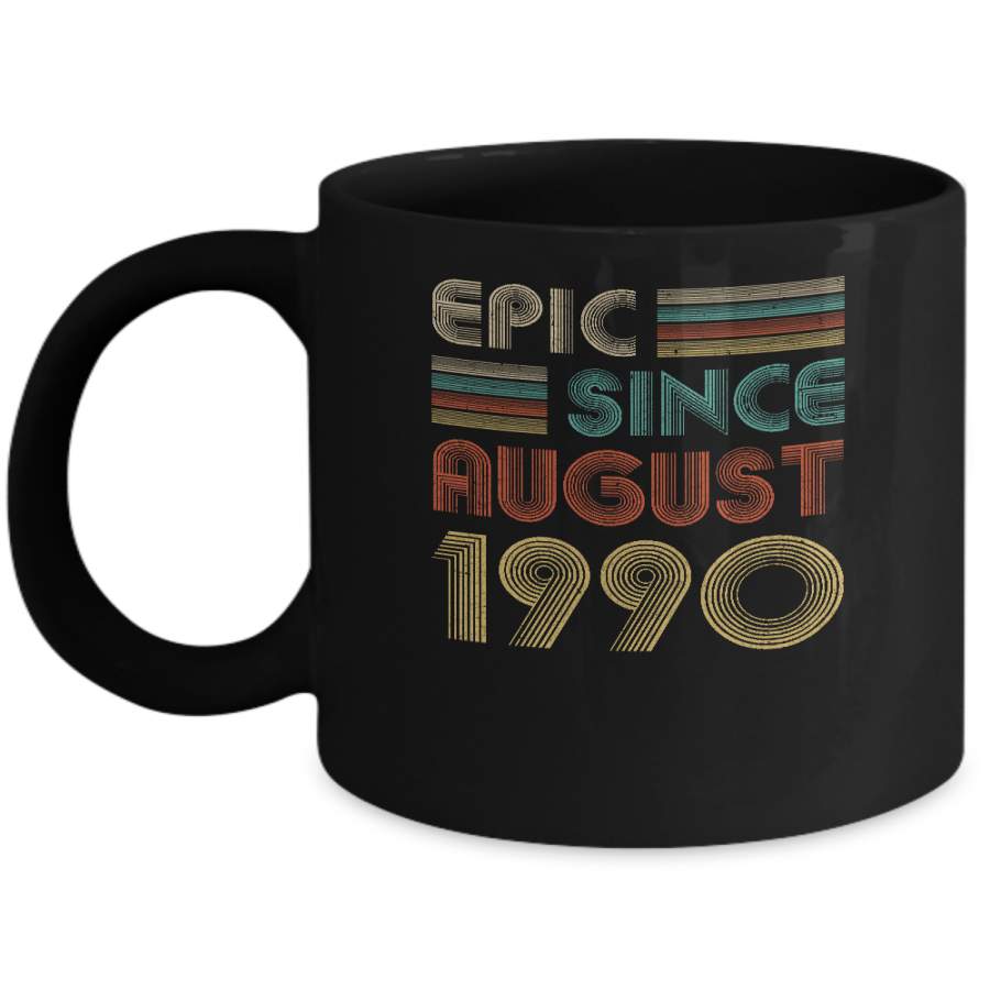 Epic Since August 1990 Vintage 30th Birthday Gifts Mug