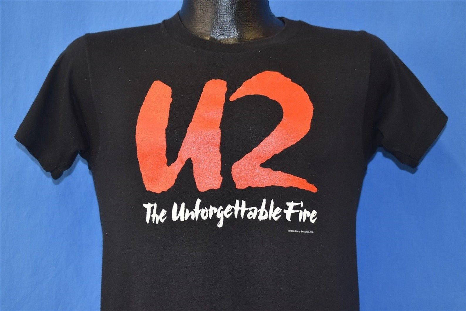 80S U2 The Unforgettable Fire Album 1984 Rock Band T-Shirt