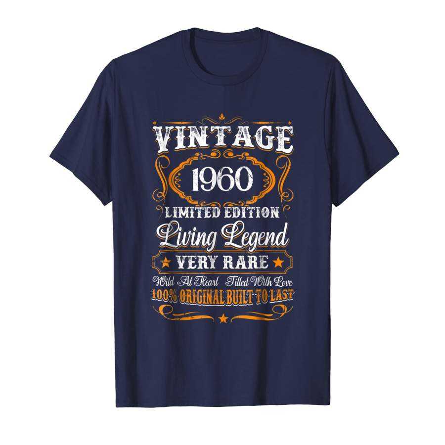 58th Birthday Gift Vintage 1960 T Shirt Men Women