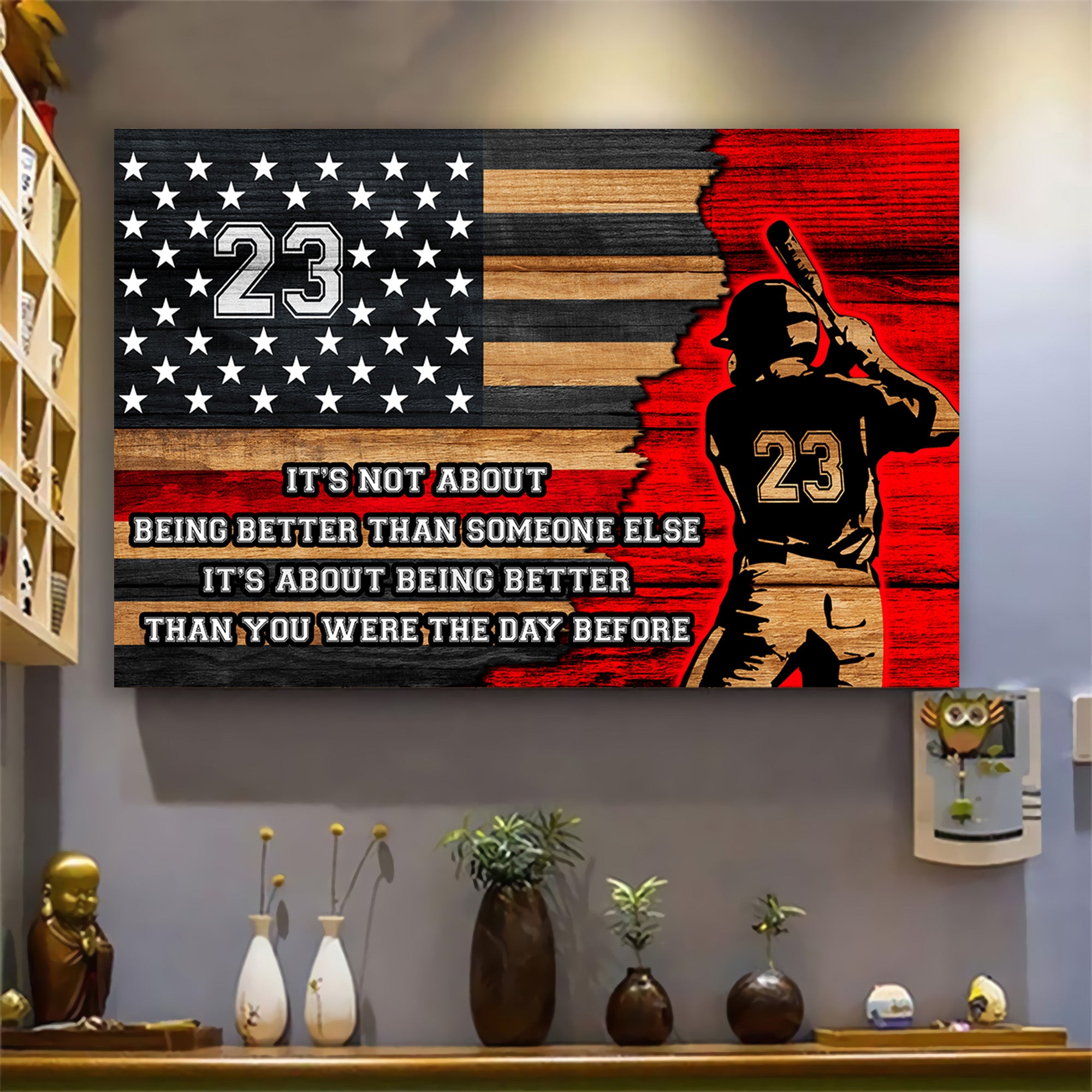 H1231 Customizable Baseball Poster Its Not About