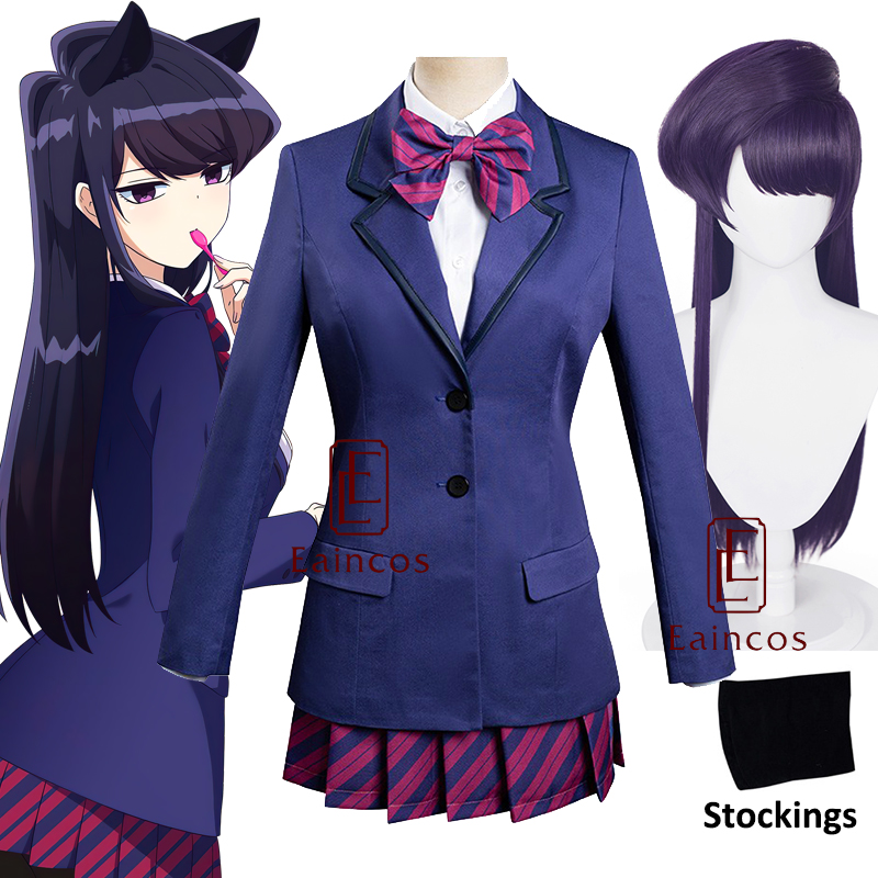 Anime Komi Can’t Communicate Shouko Komi Cosplay Costume Girls School Uniform Komi san wa Comyushou desu Suits Wig alx