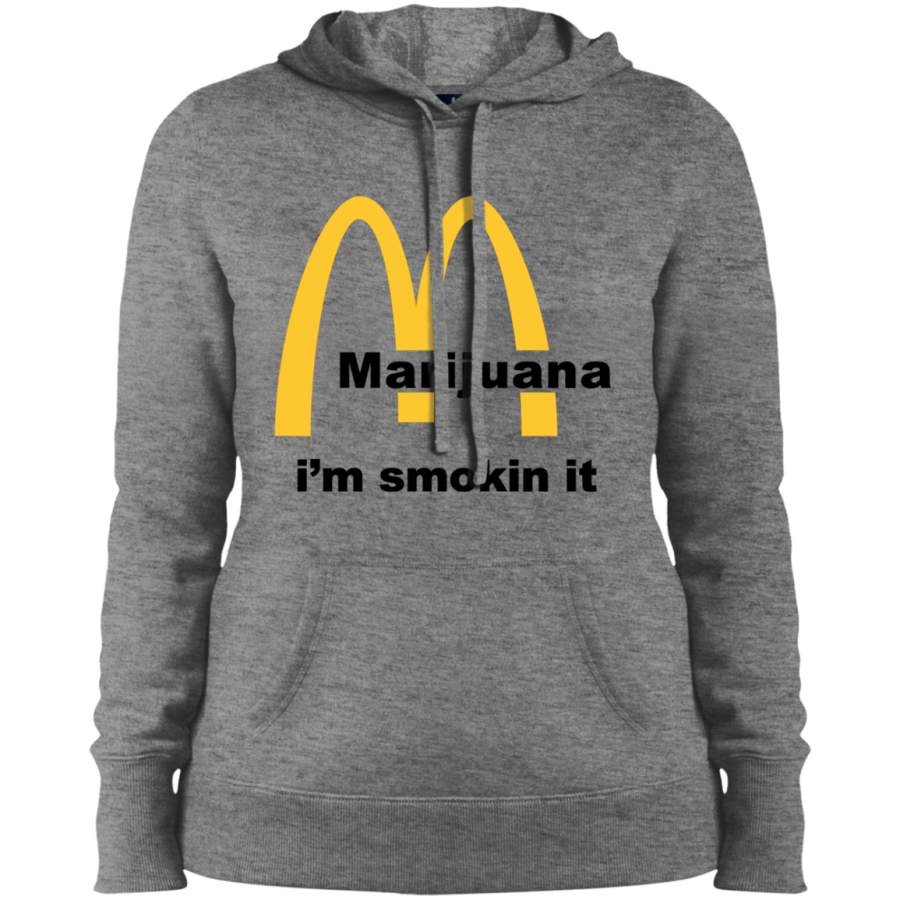 AGR Marijuana Joint Ladies’ Pullover Hooded Sweatshirt