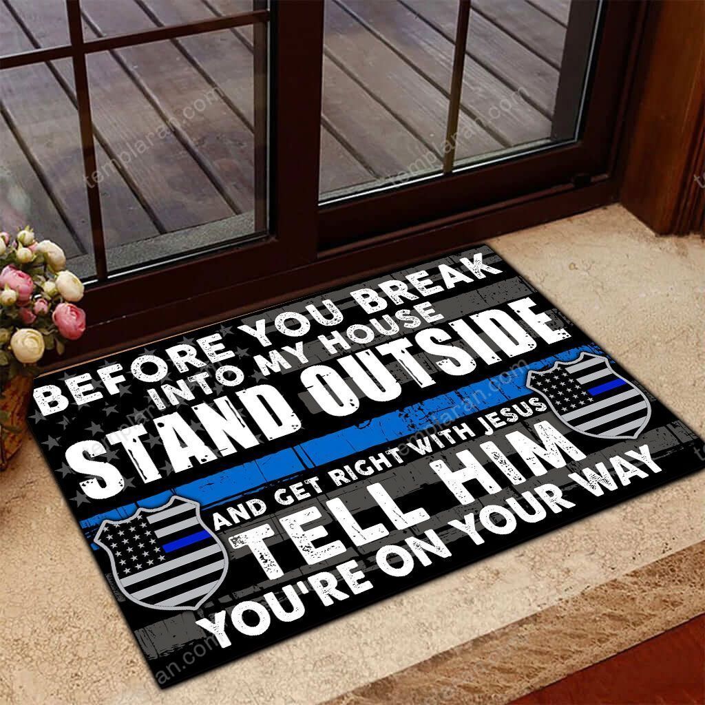 Police Doormat 3D Printing HQT-DSH004