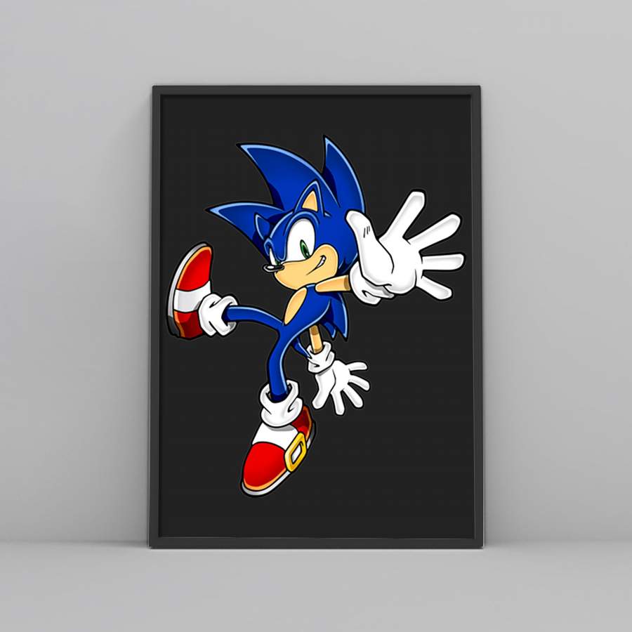 Sonic Hedgehog One Foot Stranding Poster - Poster Art Design