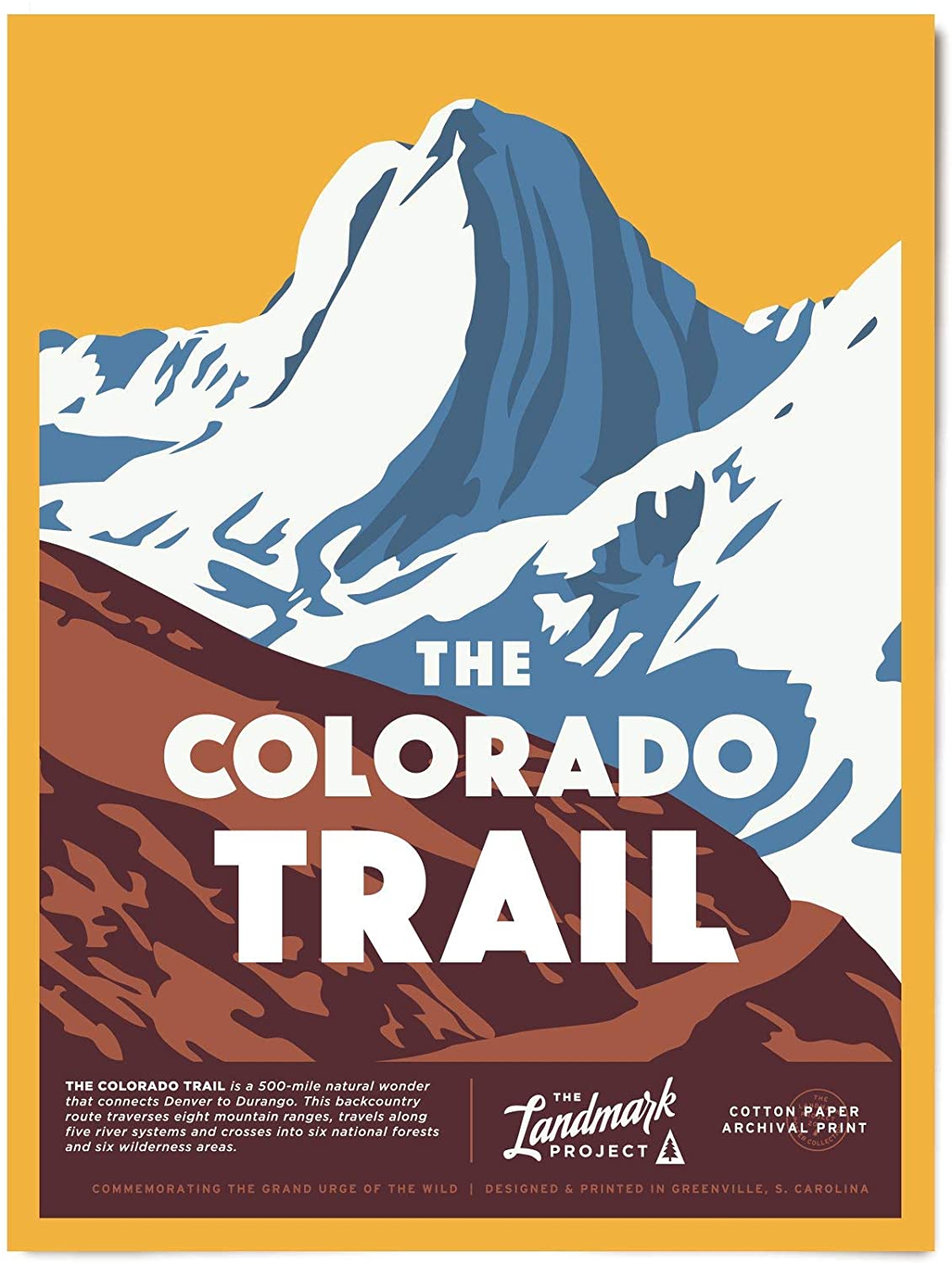 Travel Colorado Trail Visit Colorado Poster Art Print      Home Decor Gift For Men Women Family Friend On Birthday Xmas