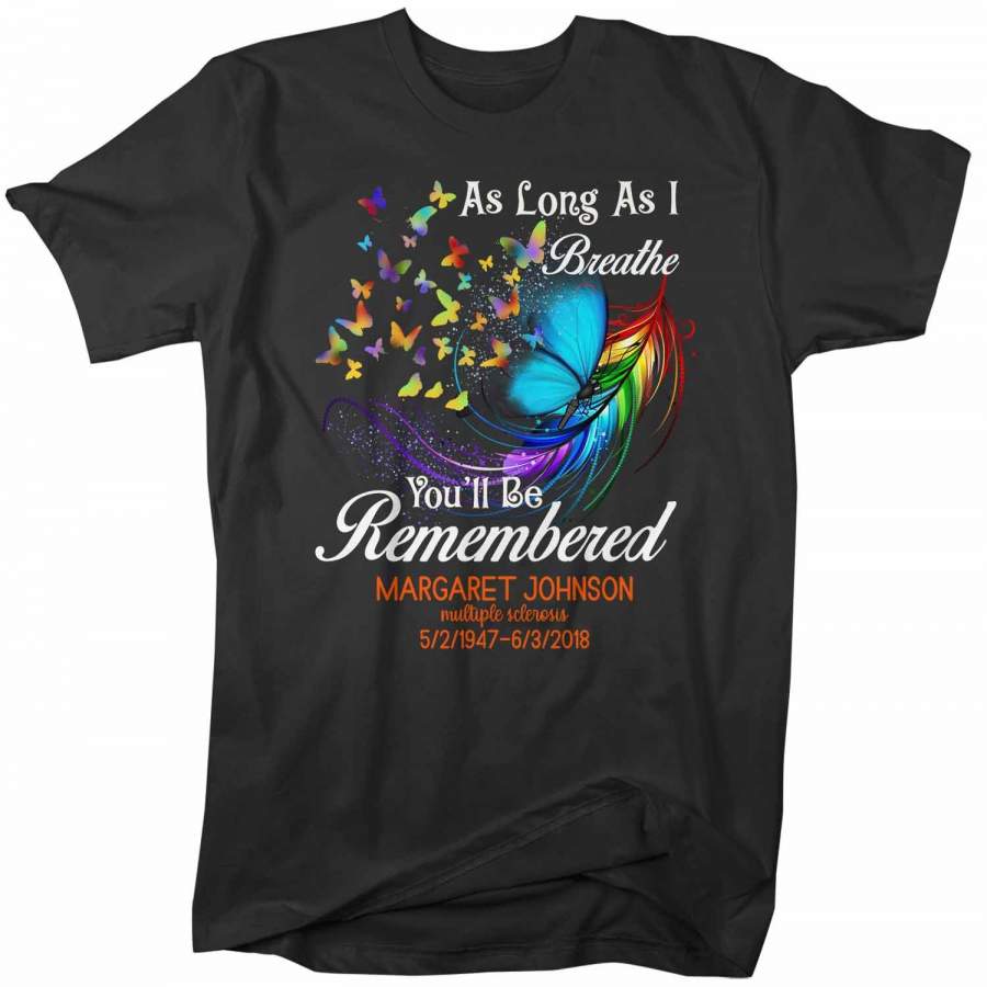 Men’s Personalized In Memory T-Shirt Remember You Awareness Shirts Custom Shirts Name Tee In Memory Of Shirt