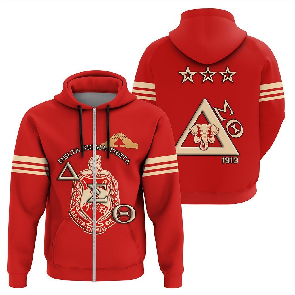 Greek Life Hoodie – Delta Sigma Theta Dst Style Zip Hoodie