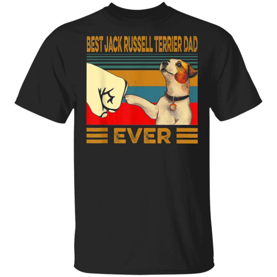 Best Jack Russell Terrier Dad Ever Retro Vintage TShirt