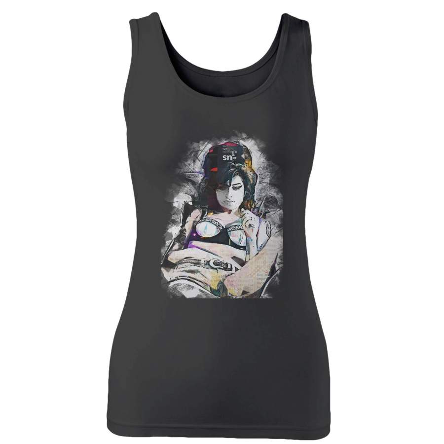 Amy Winehouse Sexy On Bed Amy Jade Woman’s Tank Top