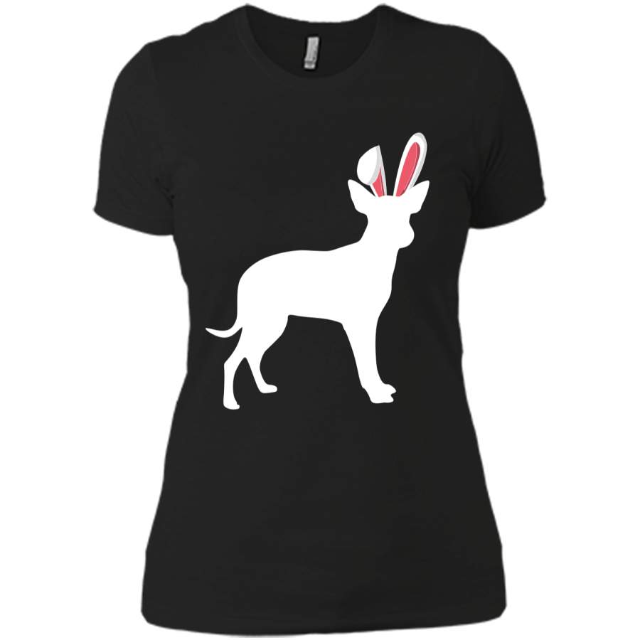 Chihuahua Easter Bunny T-Shirt For Dog Lovers Next Level Ladies Boyfriend Tee