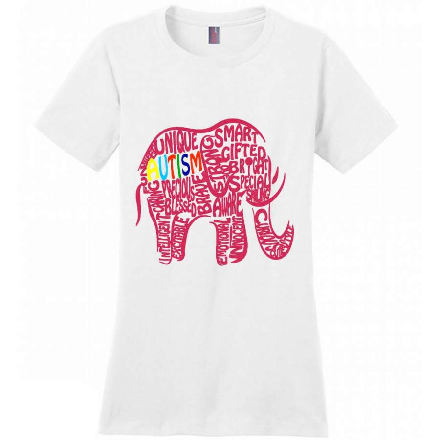 Autism Awareness Elephant 1 – District Made Women Shirt